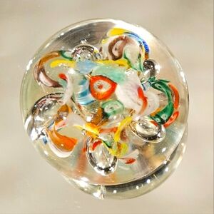 Hand Blown Glass Paper Weight